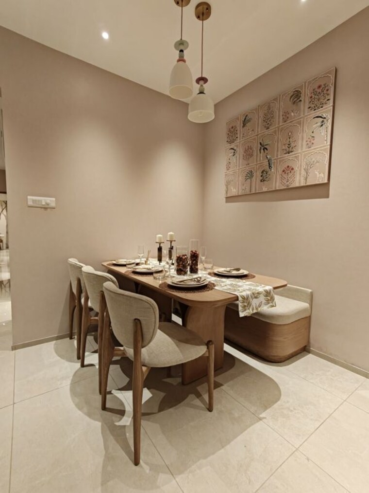 Dining area, birla-evam 3 Bedroom 963 Sq.Ft. Apartment In Manjri Budruk Pune 10579153