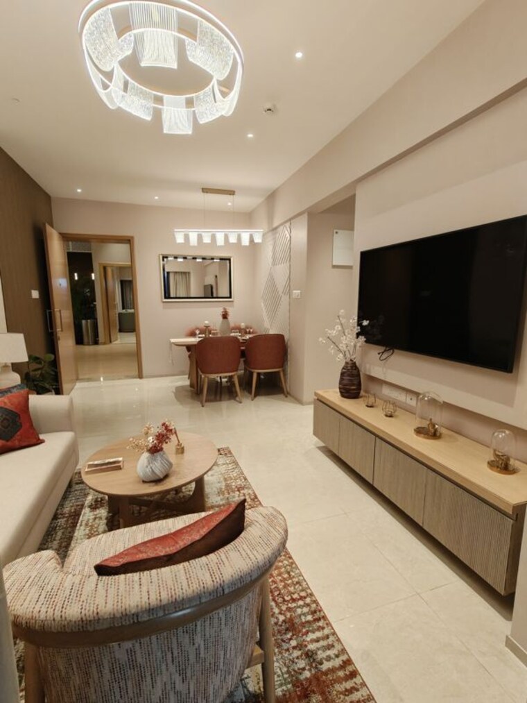 Living Room, birla-evam 2 Bedroom 707 Sq.Ft. Apartment In Manjri Budruk Pune 10579181