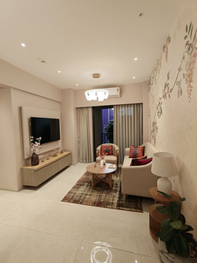 Living Room, birla-evam 2 Bedroom 707 Sq.Ft. Apartment In Manjri Budruk Pune 10579181
