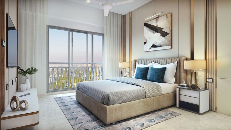 Bedroom, mahindra-rainforest 2 Bedroom 685 Sq.Ft. Apartment In Bhandup West Mumbai 10579198