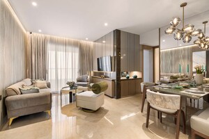 Living Room in 3 BHK Apartment at Dosti Greenscape, Hadapsar – for Sale