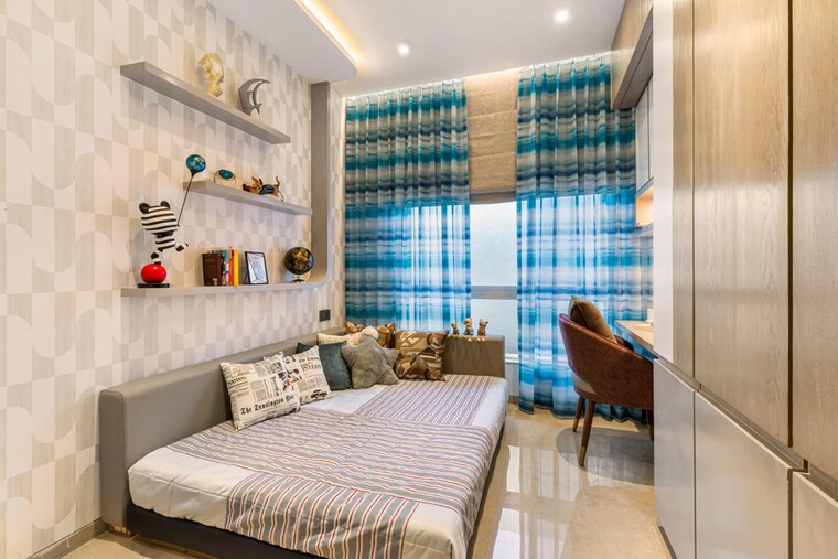 Bedroom, dosti-greenscape 3 Bedroom 1082 Sq.Ft. Apartment In Hadapsar Pune 10579222