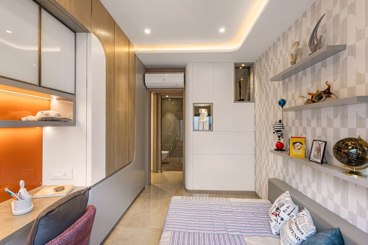 Bedroom, dosti-greenscape 3 Bedroom 1082 Sq.Ft. Apartment In Hadapsar Pune 10579222