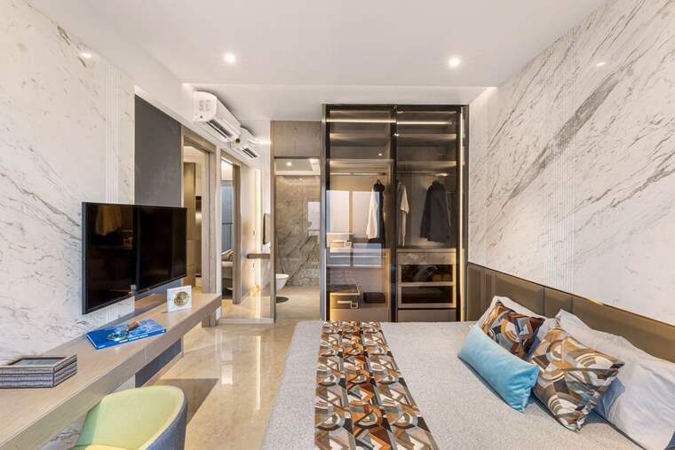 Bedroom, dosti-greenscape 3 Bedroom 1082 Sq.Ft. Apartment In Hadapsar Pune 10579222