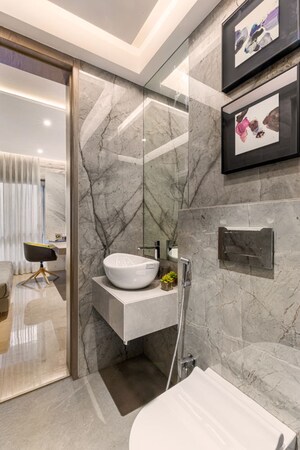 Bathroom in 3 BHK Apartment at Dosti Greenscape, Hadapsar – for Sale