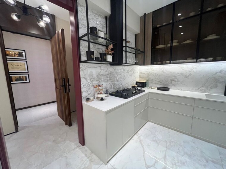 Kitchen, parel 3 Bedroom 1560 Sq.Ft. Apartment In Parel Mumbai 10579311