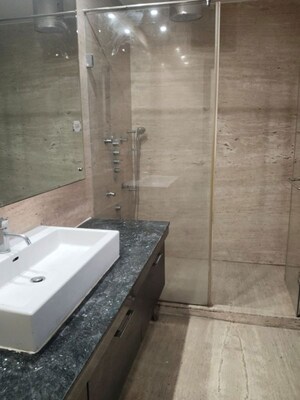 Bathroom in 4 BHK Builder Floor at Safdarjung Development Area – for Rent