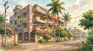  Apartment – Exterior View View at Kasaba Hobli - for Sale