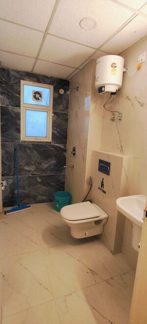 Bathroom in 3 BHK Apartment at Omaxe The Palace, Gomti Nagar – for Rent
