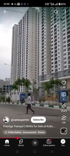 3.5 BHK + Servant Room Apartment For Rent in Prestige Tranquil