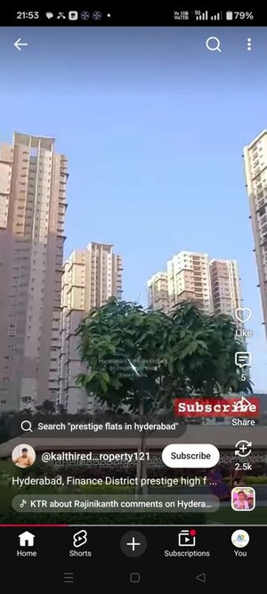 3 BHK Apartment – Exterior View View at Prestige High Fields, Gachibowli - for Rent