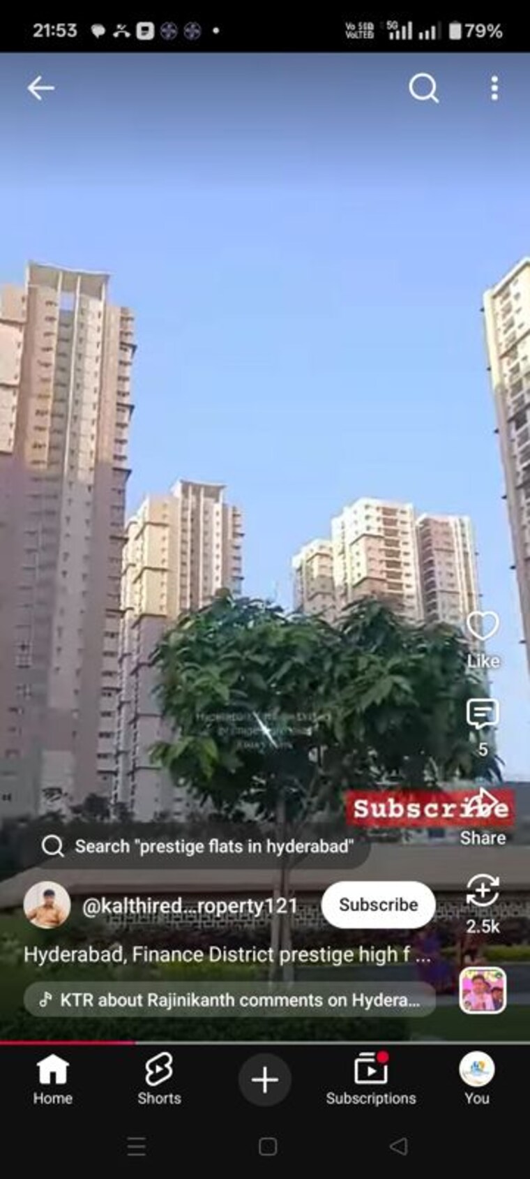 Exterior View, prestige-high-fields 3 Bedroom 1907 Sq.Ft. Apartment In Gachibowli Hyderabad 10579617