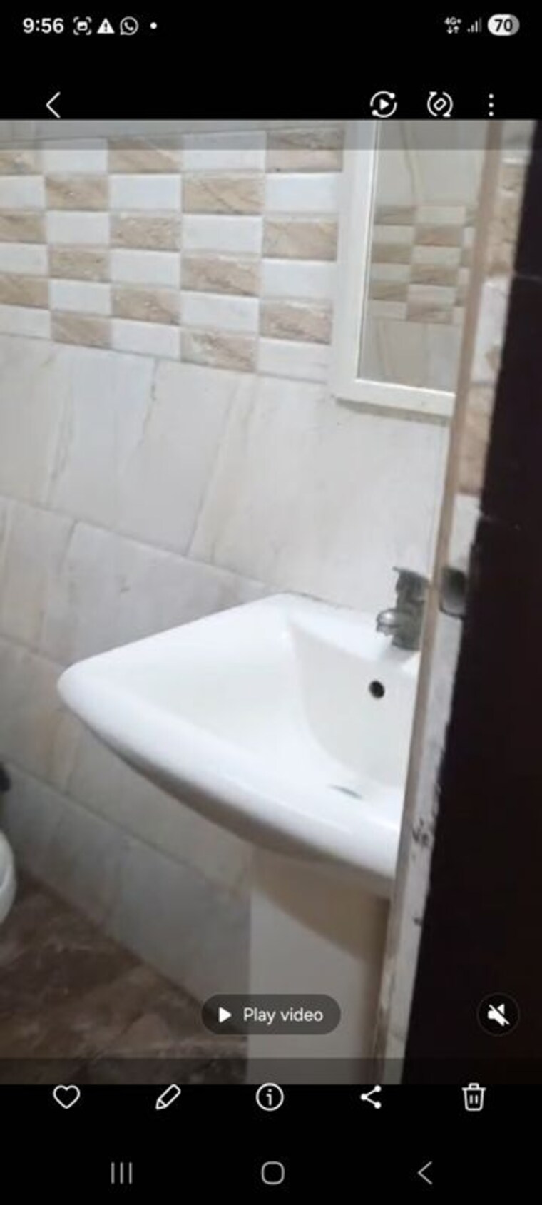 Bathroom, lajpat nagar ii 1 RK 300 Sq.Ft. Builder Floor In Lajpat Nagar ii Delhi 10579623