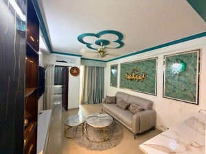 Living Room in 3 BHK Apartment at ABA Cherry County, Tech Zone 4 Greater Noida – for Rent