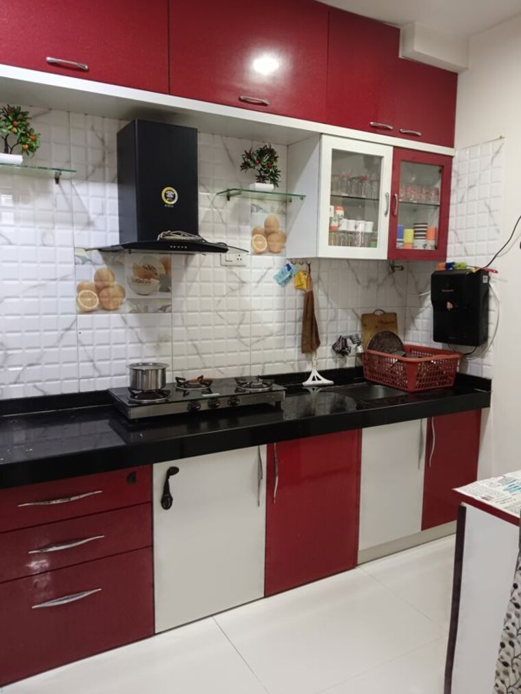 Kitchen, primal-marigold 3 Bedroom 1005 Sq.Ft. Apartment In Moshi Pune 10579685