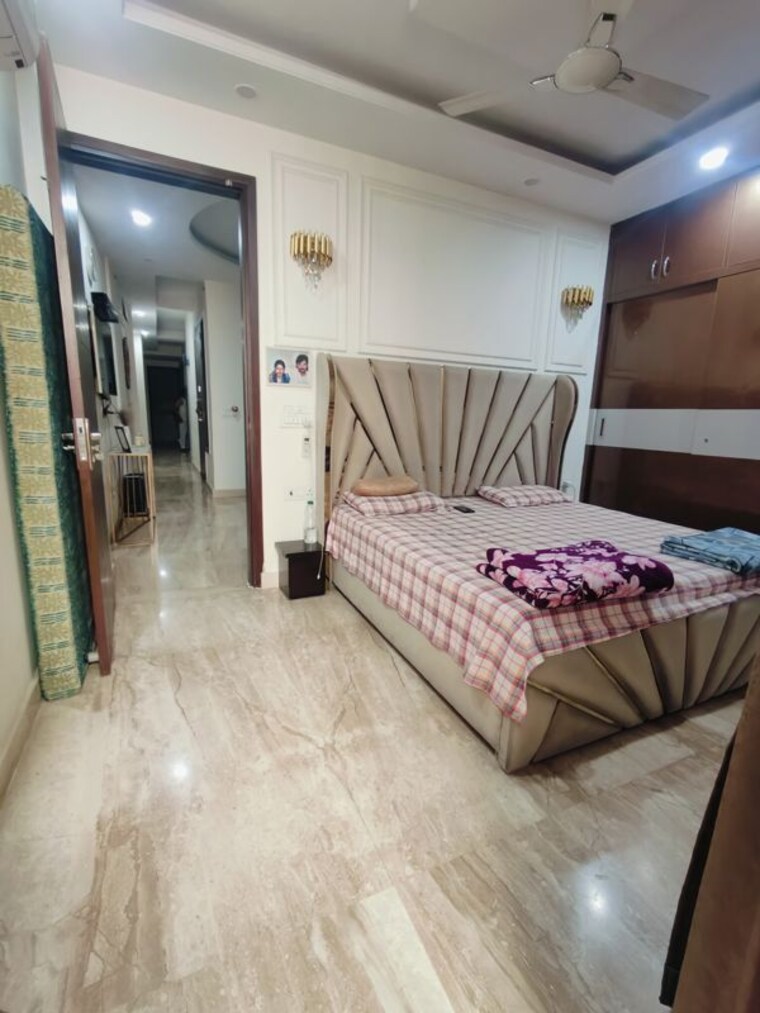Bedroom, malviya nagar 3 Bedroom 1600 Sq.Ft. Builder Floor In Malviya Nagar Delhi 10579692