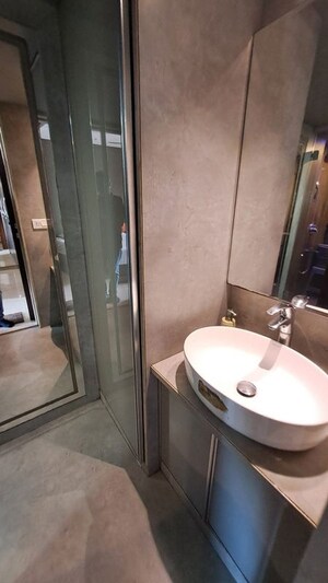 Bathroom in 3 BHK Apartment at Suraj Ocean Star 2, Prabhadevi – for Sale