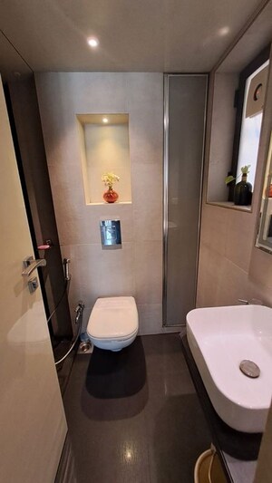 Bathroom in 3 BHK Apartment at Suraj Ocean Star 2, Prabhadevi – for Sale