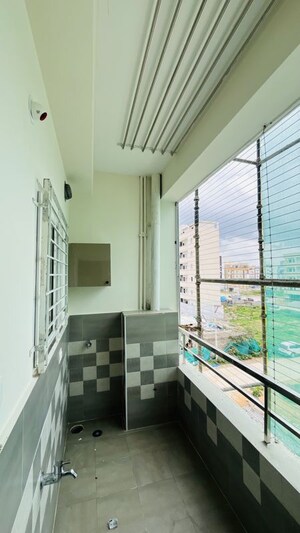 Balcony in 3 BHK Apartment at Golden Tulip Kondapur, Kondapur – for Rent