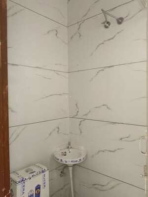 Bathroom in 3 BHK Builder Floor at Dhakoli – for Rent