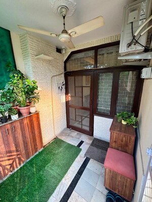 Balcony in 2 BHK Builder Floor at Malviya Nagar – for Rent