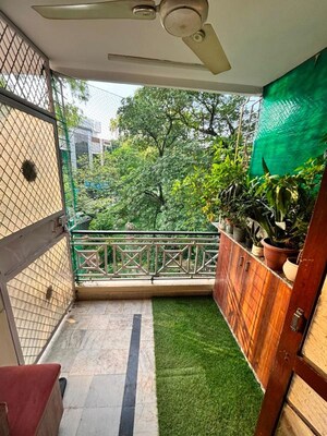Balcony in 2 BHK Builder Floor at Malviya Nagar – for Rent
