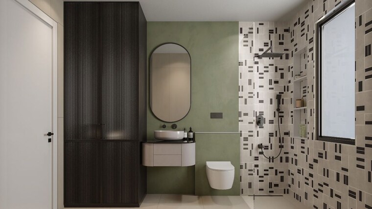 Bathroom, t-and-t-the-blue 3 Bedroom 2048 Sq.Ft. Apartment In Siddharth Vihar Ghaziabad 10579761