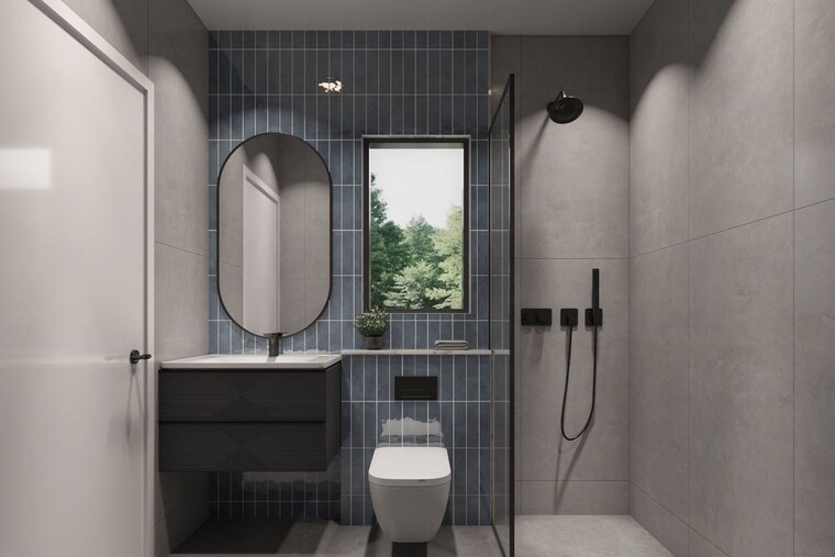 Bathroom, t-and-t-the-blue 3 Bedroom 2048 Sq.Ft. Apartment In Siddharth Vihar Ghaziabad 10579761