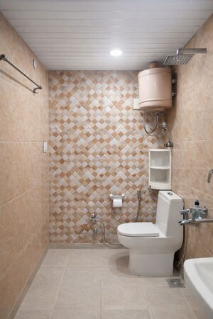 Bathroom in 2 BHK Builder Floor at Tagore Garden – for Rent