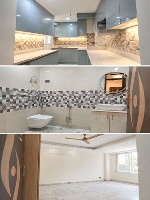 Kitchen in 3 BHK Builder Floor at Freedom Fighters Enclave – for Sale
