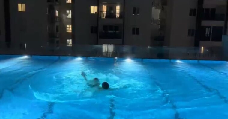 Swimming Pool, smr-vinay-iconia-hyderabad 2 Bedroom 1450 Sq.Ft. Apartment In Kondapur Hyderabad 10579872