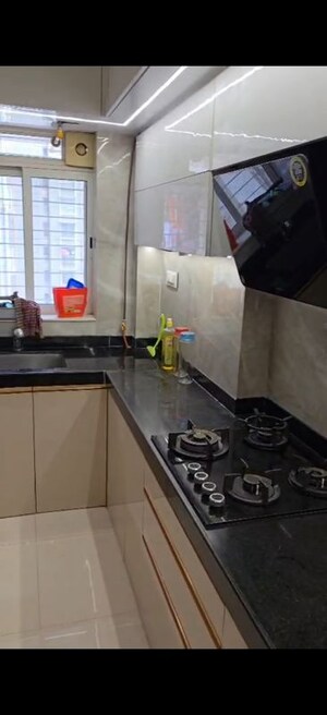 Kitchen in 2 BHK Apartment at Lodha Amara, Kolshet Road – for Rent