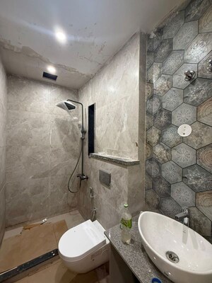 Bathroom in 4 BHK Builder Floor at Satbari – for Sale