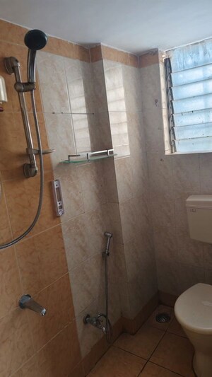 Washroom in 2 BHK Apartment at Mahavir Vaibhav, Kopar Khairane – for Rent