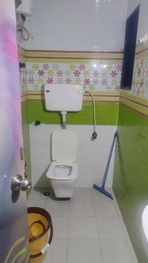 Bathroom in 3 BHK Apartment at Kalash Udyan, Kopar Khairane – for Rent