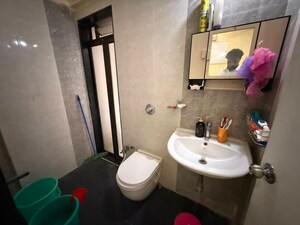 Bathroom in 2 BHK Apartment at RDC Pinewood, Thane West – for Rent
