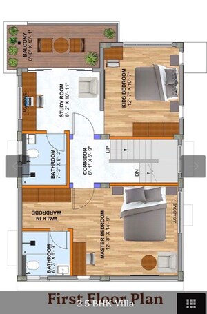 Floor Plan in 3 BHK Villa at Sarjapur – for Sale