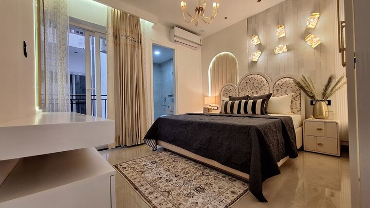 Bedroom, dhakoli 3 Bedroom 1910 Sq.Ft. Villa In Dhakoli Zirakpur 10580153