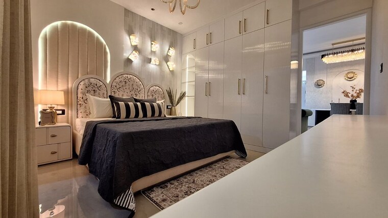 Bedroom, dhakoli 3 Bedroom 1910 Sq.Ft. Villa In Dhakoli Zirakpur 10580153