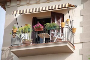Balcony in 3 BHK Apartment at Crossing Republic – for Sale
