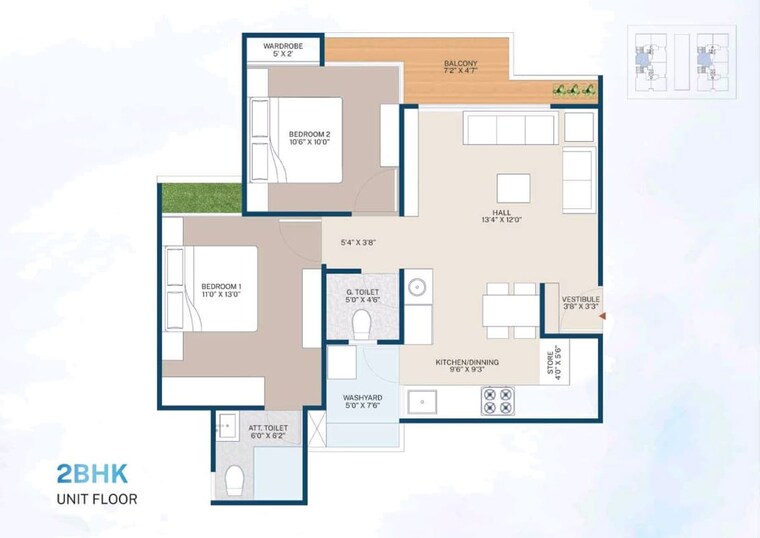 Floor Plan, randesan  179 Sq.Yd. Builder Floor In Randesan Gandhinagar 10580246