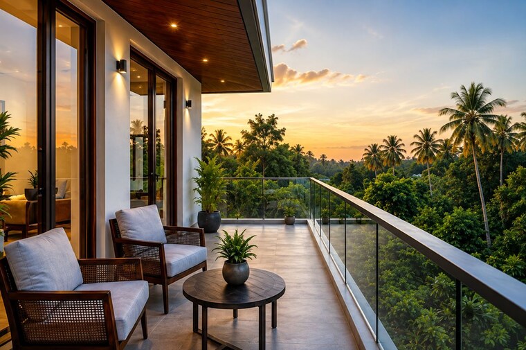 Balcony, koorkenchery 3 Bedroom 3000 Sq.Ft. Independent House In Koorkenchery Thrissur 10580323