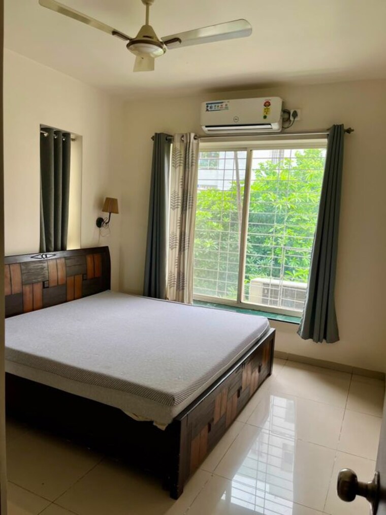 Bedroom, karan-sara 3 Bedroom 1400 Sq.Ft. Apartment In Baner Pune 10580332