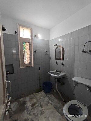 Bathroom in 2 BHK Apartment at Sector 4 Dwarka – for Rent