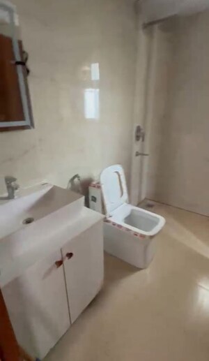 Bathroom in 3 BHK Apartment at Central Park Flower Valley Aqua Front Towers, Sohna Sector 33 – for Rent