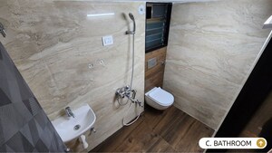 Bathroom in 1 BHK Apartment at Imperial Splendora, Vasai East – for Rent