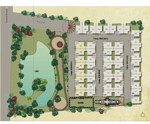 Master Plan in 4 BHK Villa at Monareeca Monalisa Lakewoods, Bhayli – for Sale