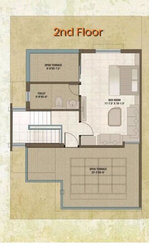 Floor Plan in 4 BHK Villa at Monareeca Monalisa Lakewoods, Bhayli – for Sale