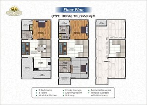 Floor Plan in 3.5 BHK Villa at Vaidpura – for Sale