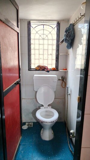 Bathroom in 2 BHK Apartment at Silver Palace, Bhandup East – for Rent